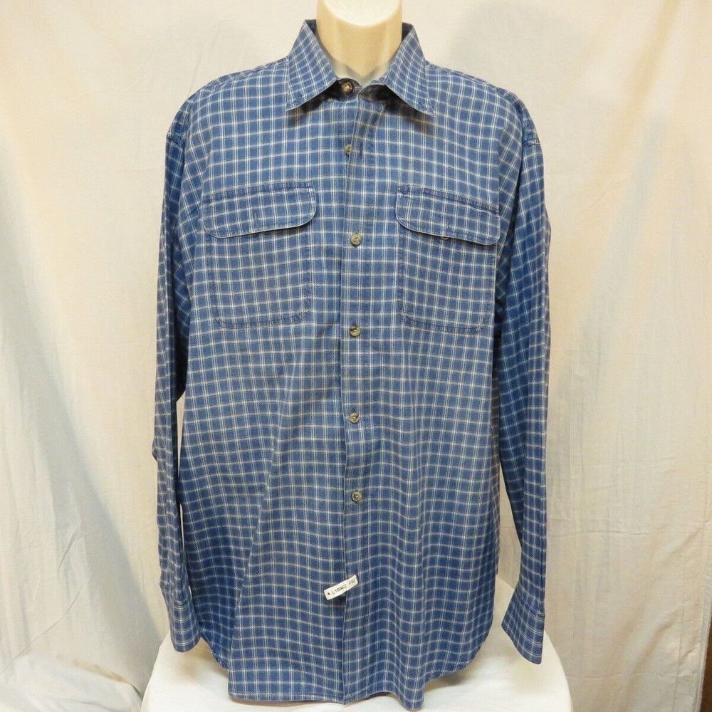 Wrangler Rugged Wear Shirt Plaid Button Down Long Sleeve Outdoors Cotton Sz XXL